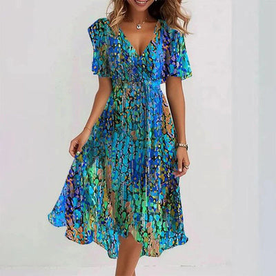 Nallely | Stylish Floral Wrap Dress