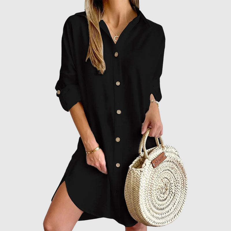 Zoe Rossi Mini Shirt Dress