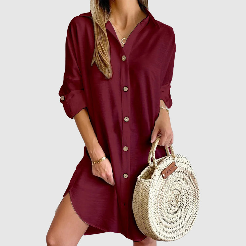 Zoe Rossi Mini Shirt Dress