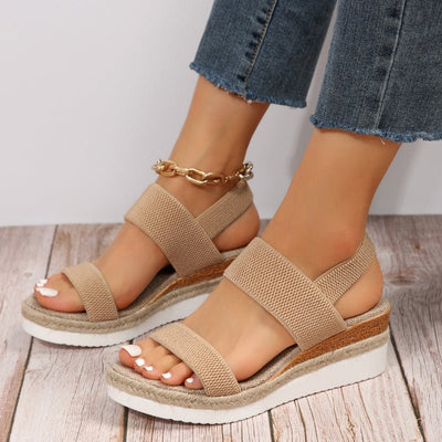 Melyora | Stretch Strap Platform Sandals™
