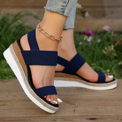 Melyora | Stretch Strap Platform Sandals™