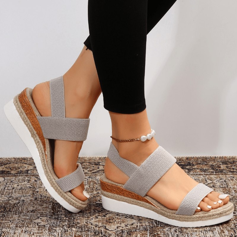 Melyora | Stretch Strap Platform Sandals™