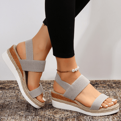 Melyora | Stretch Strap Platform Sandals™