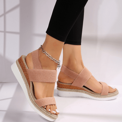 Melyora | Stretch Strap Platform Sandals™