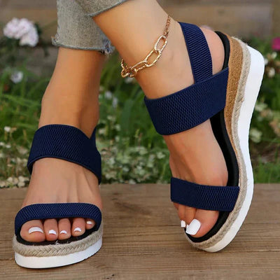 Melyora | Stretch Strap Platform Sandals™
