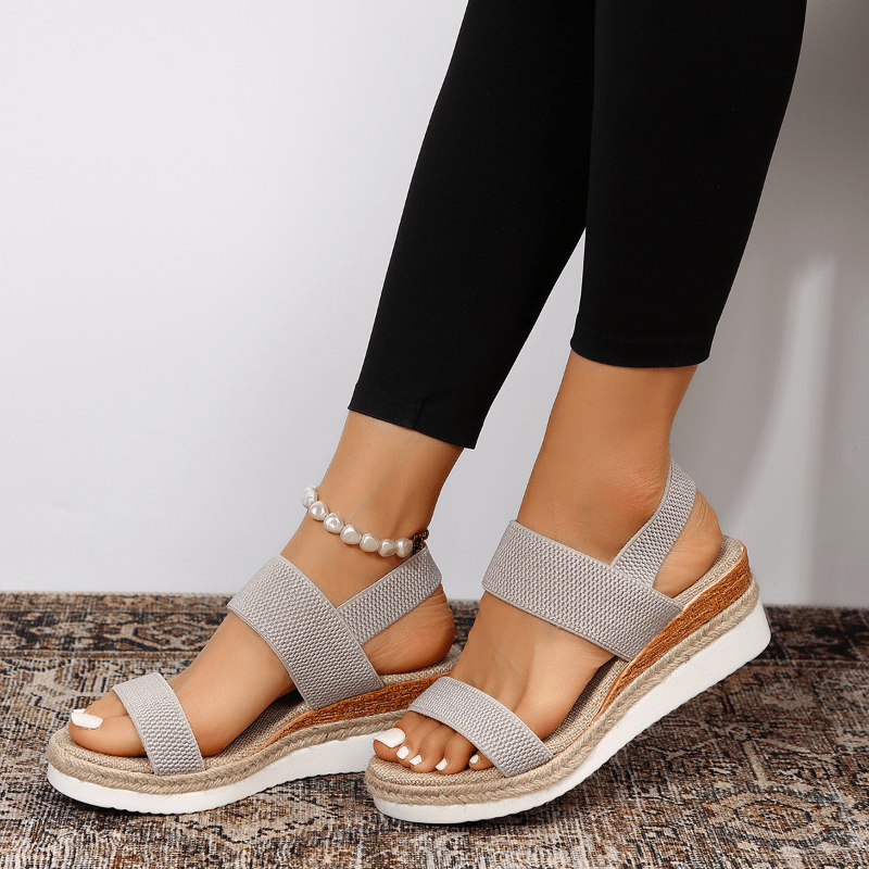 Melyora | Stretch Strap Platform Sandals™