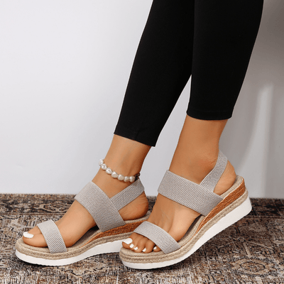 Melyora | Stretch Strap Platform Sandals™